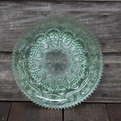 Tiara Glass egg plate