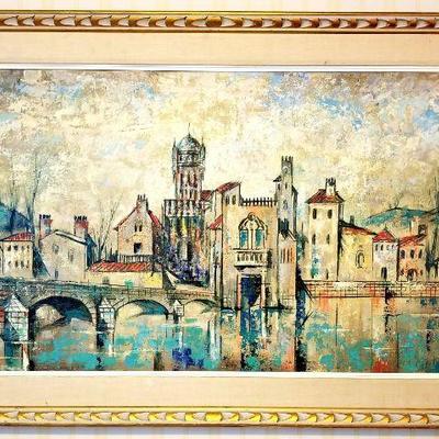 Original Peter Pieper mid century oil