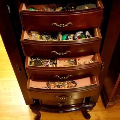 Mixture of costume jewelry