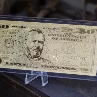 24K Gold on Polycarbonate Notes