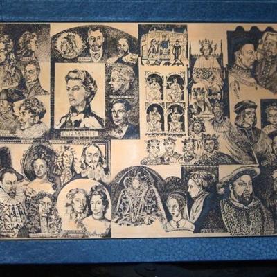 1973 British Monarchy Copper Etching