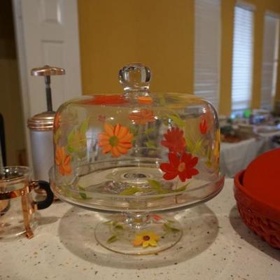 Hand Painted Cake Stand