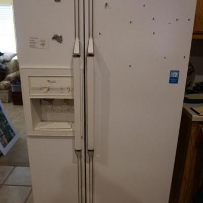 Side by Side Whirlpool Refrigerator
