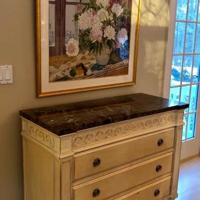 Henredon with Marble Top
