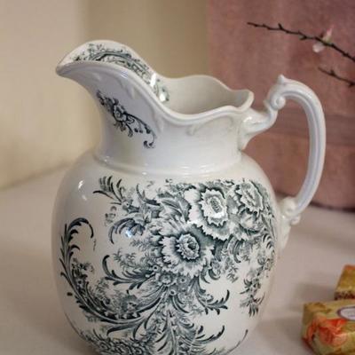 Antique pitcher and basin