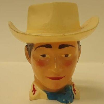 VINTAGE 1950'S ROY ROGERS HEAD CHILD'S PLASTIC CUP KING OF THE COWBOYS ORIGINAL https://www.ebay.com/itm/113704703494