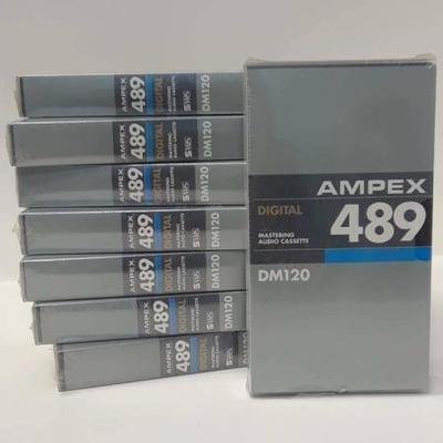 AMPEX 489 DM120 VHS CASSETTE TAPES LOT OF 8 NEVER OPENED PLASTIC WRAPPED LA6079 https://www.ebay.com/itm/123718366251
