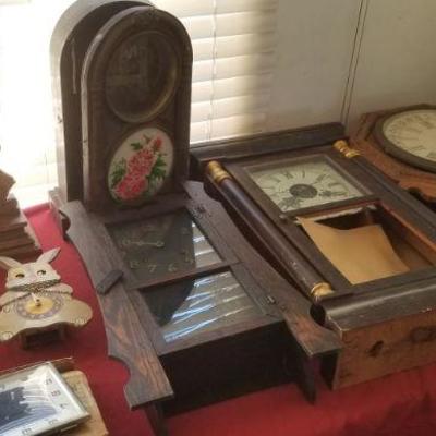 Old clock parts