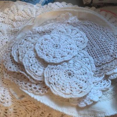 Antique Crochet Dollies 