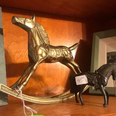Brass Rocking Horse 