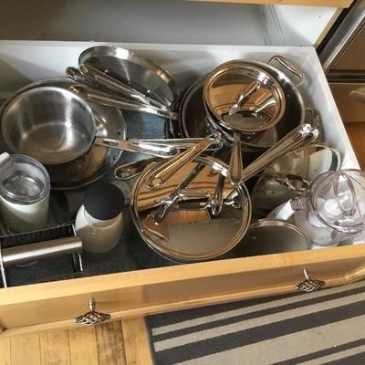 High end pots and pans 