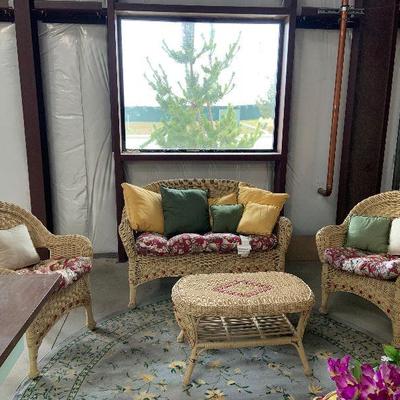 Rattan patio set
