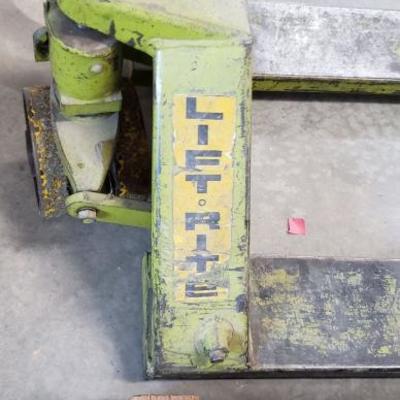 Lift rite pallet jack