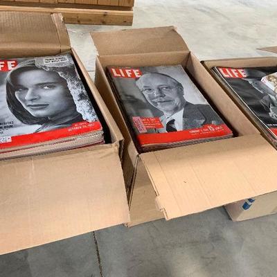 Life magazines from 1939 to 1948   Several complete years