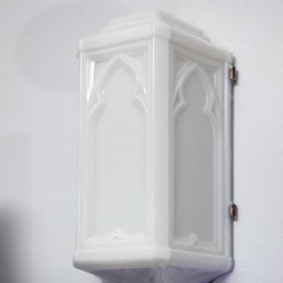 Art deco wall matching glass lamps