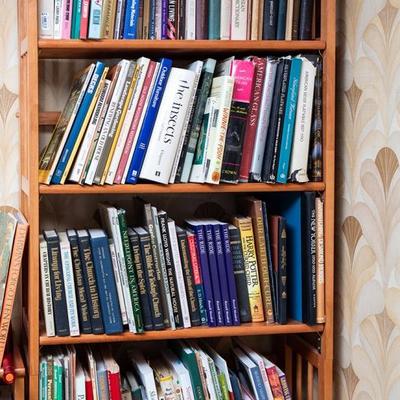 Book case and books 