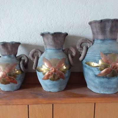 3 Wall Pots Decor