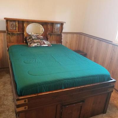 Retro Bed Mattress Memory Foam Topper Storage
