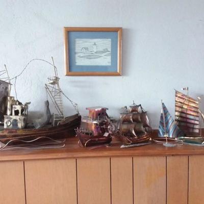 Assorted Metal Ships