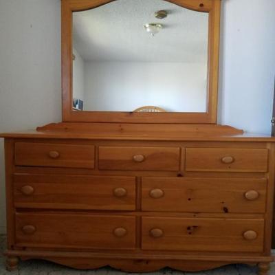 Large Dresser and Mirror