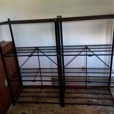 Two Metal Shelves