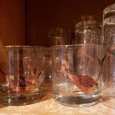 Couroc roadrunner glassware