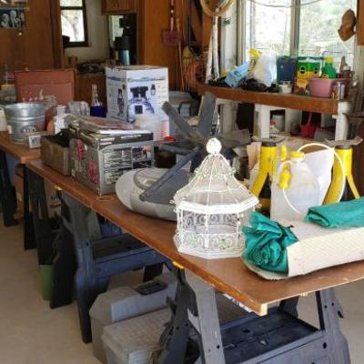 New in box- titan garbage disposal, Husky powerpack, more