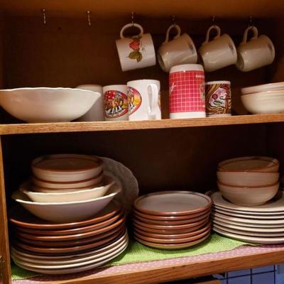 The usual dishes, etc