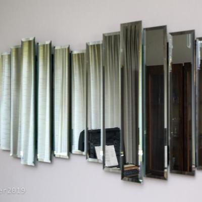 Vintage rectangular wall mirror