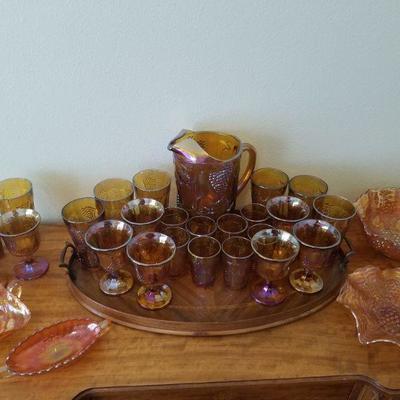 Marigold Carnival Glass