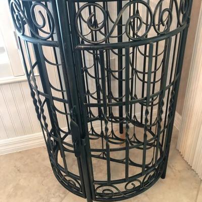 Round Iron Wine Cellar