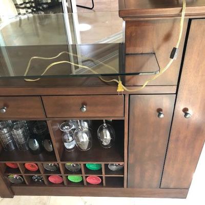 Unique Wood & Glass Bar