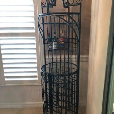 Round Iron Wine Cellar