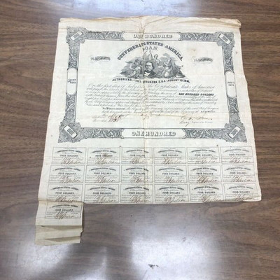 CSA: Confederate States of America $100 Aug 18 1862 Loan Lot # LAC034 https://www.ebay.com/itm/113771221202