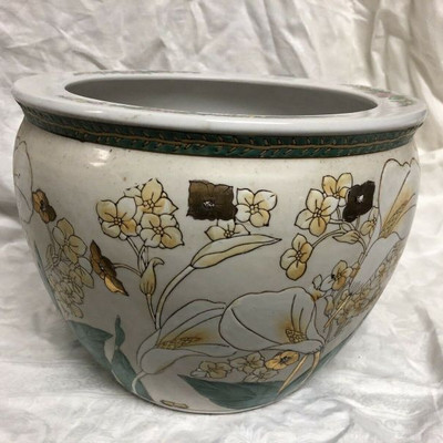 Oriental Fishbowl Planter 12" Dia RM55658 https://www.ebay.com/itm/123791708232