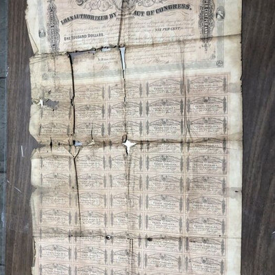 CSA: Confederate States of America $1000 Feb 1 1964 Loan Lot # LAC044 6th Series https://www.ebay.com/itm/123791704113