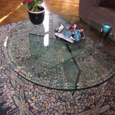 MCM Glass Cocktail Table  