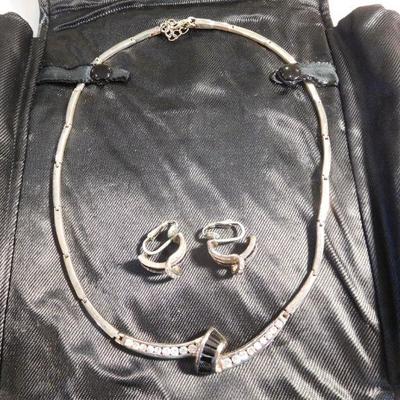 Sterling Necklace and Earrings