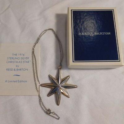 Reed & Barton 1976 Sterling Star in Original Box