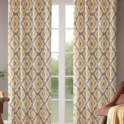 INK+IVY Wilson Ikat Curtain Panel Set 50x108