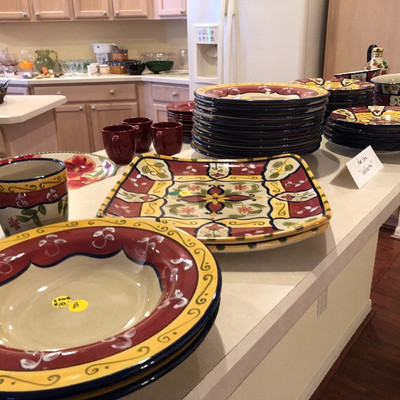 Pier One Dinner ware and Serving pieces