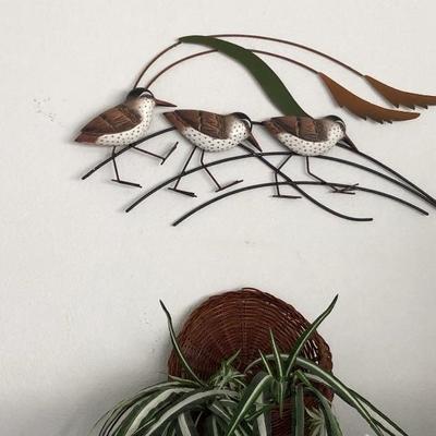 Metal Wall art, faux foliage