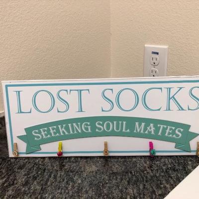 "Lost Sock" sign