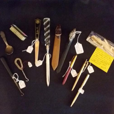 Letter Openers, Vintage Shoe Hooks