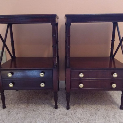 2 Dark End Tables