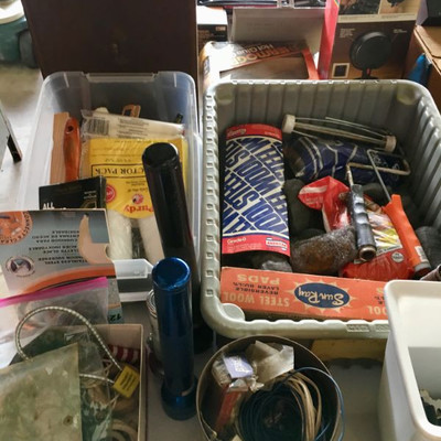 Flashlights 
painting supplies