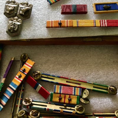Just showing the box of Ribbons, this piece is not setup yet.  I wanted to show there are more than just the ones in the display cases....