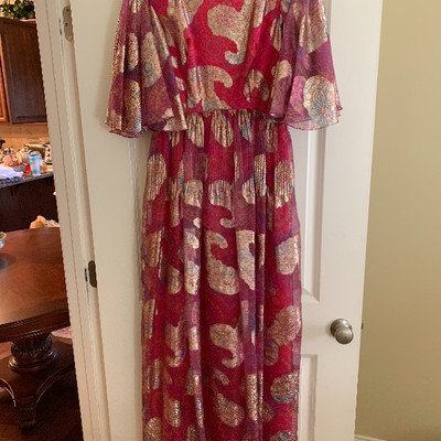 Tailor made dress worn to President Nixonâ€™s Inaugural Ball!