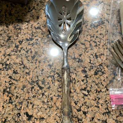 Sterling serving spoon
