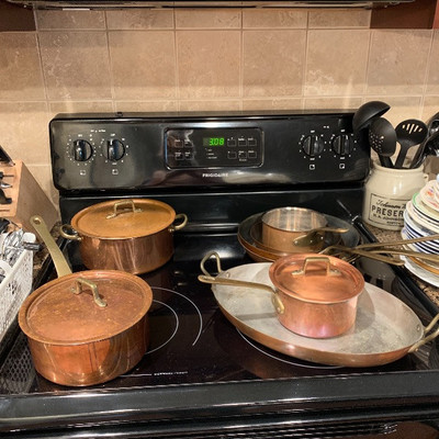 Copper pots